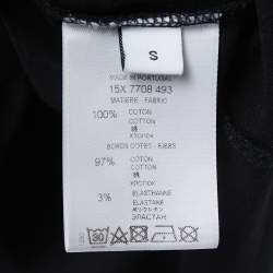 مملوكة مسبقًا Givenchy Black Cotton Baby's Breath Madonna Printed T-Shirt S