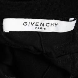 Pre Owned Givenchy Black Cotton Star Applique Detail Crewneck T-Shirt XL