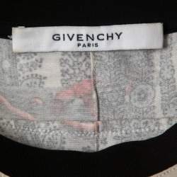 Givenchy Multicolor Paisley Print Cotton Crew Neck Half Sleeve T-Shirt L