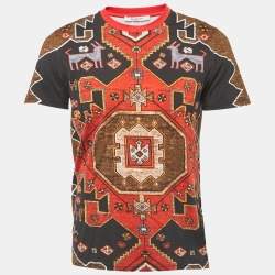 Givenchy Multicolor Print Cotton Crew Neck Half Sleeve T-Shirt S