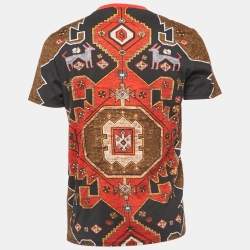 Givenchy Multicolor Print Cotton Crew Neck Half Sleeve T-Shirt S