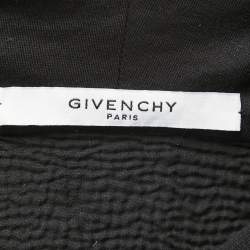 مملوكة مسبقًا Givenchy Black Distressed Logo Print Cotton Hoodie XS