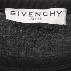 Givenchy Black Broken Logo Print Crew Neck Short Sleeve T-Shirt XS