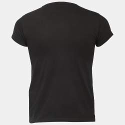 Givenchy Black Broken Logo Print Crew Neck Short Sleeve T-Shirt XS