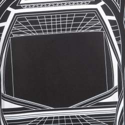 مملوكة مسبقًا Givenchy Black Geometric Print Cotton Crew Neck Half Sleeve T-Shirt S