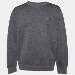 Pre Owned Givenchy Grey Knit Long Sleeve Sweater XL