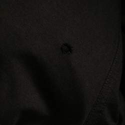 مملوكة مسبقًا Givenchy Black Logo Print Cotton Crew Neck Half Sleeve T-Shirt S