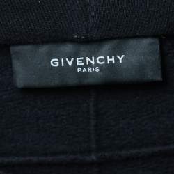 مملوكة مسبقًا Givenchy Black Rottweiler Print Cotton Hooded Sweatshirt L