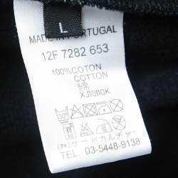 مملوكة مسبقًا Givenchy Black Rottweiler Print Cotton Hooded Sweatshirt L