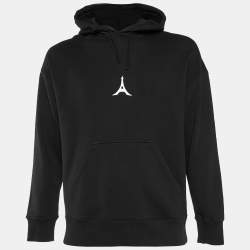 Givenchy Black Logo Patch Cotton Knit Hoodie S