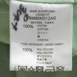 Givenchy Mint Green Cotton Buttoned Loose Fit Oxford Shirt XL