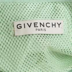 Givenchy Mint Green Cotton Buttoned Loose Fit Oxford Shirt XL