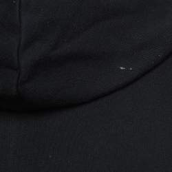 Givenchy Black Vintage Logo Print Cotton Hooded Sweatshirt S