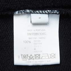 Givenchy Black Vintage Logo Print Cotton Hooded Sweatshirt S