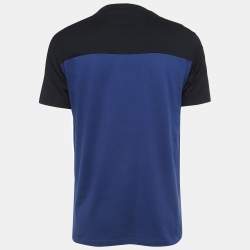 مملوكة مسبقًا Givenchy Multicolor Up-side Logo Embroidered Cotton Half Sleeve T-Shirt L