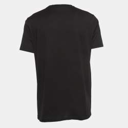 Givenchy Black Mermaid Fire Ring Print Cotton Oversized T-Shirt S