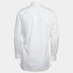 Givenchy White Cotton Hardware Detail Button-Up Shirt L