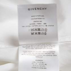 Givenchy White Cotton Hardware Detail Button-Up Shirt L