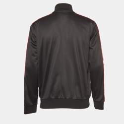 Givenchy Black Jersey Logo Tape Detail Track Jacket XL