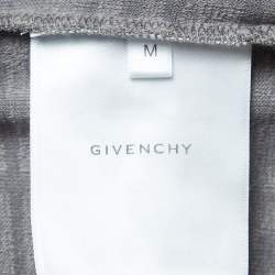 Givenchy Grey GG Patterned Terry Half Sleeve T-Shirt M