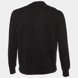 Pre Owned Givenchy Black Rottweiler Cotton Knit Sweatshirt XS