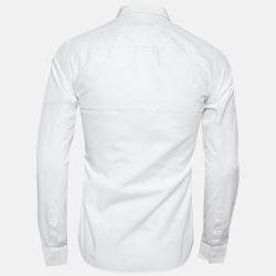 Pre Owned Givenchy White Cotton Long Sleeve Shirt S