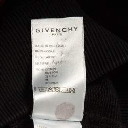 Pre Owned Givenchy Black Printed Cotton Kit Sweatshirt XL