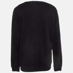 Pre Owned Givenchy Black Printed Cotton Kit Sweatshirt XL