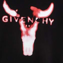 Pre Owned Givenchy Black Printed Cotton Kit Sweatshirt XL