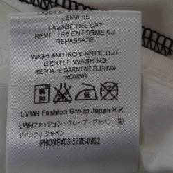 Pre Owned Givenchy White Contrast Stitch Jersey T-Shirt S