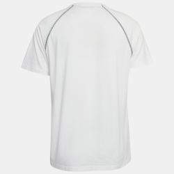 Pre Owned Givenchy White Contrast Stitch Jersey T-Shirt S
