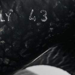 Pre Owned Givenchy Blue Canvas Slingback Flat Sandals Size 43