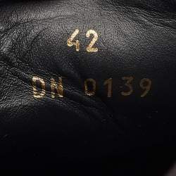 Givenchy Black Leather 4G Webbing Detail Low Top Sneakers Size 42