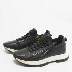 Givenchy Black Leather Spectre Lace Up Sneakers Size 41