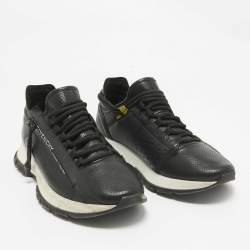 Givenchy Black Leather Spectre Lace Up Sneakers Size 41