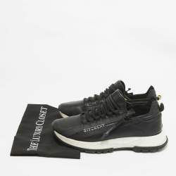 Givenchy Black Leather Spectre Lace Up Sneakers Size 41