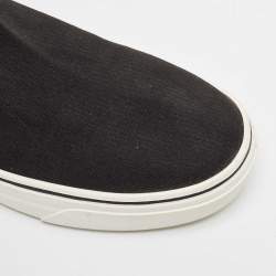 Givenchy Black/White Knit Fabric George V Slip On Sneakers Size 39