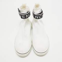 Givenchy White Knit Fabric High Top Sneakers Size 44