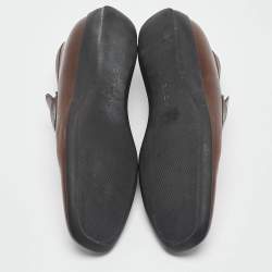 Givenchy Brown Leather Slip On Loafers Size 42