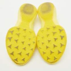 Givenchy Yellow Knit Fabric TK-360 Low Top Sneakers Size 42