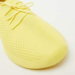 Givenchy Yellow Knit Fabric TK-360 Low Top Sneakers Size 42