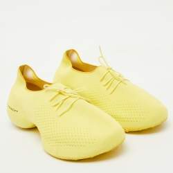 Givenchy Yellow Knit Fabric TK-360 Low Top Sneakers Size 42