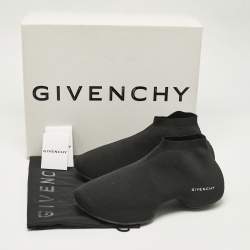 Givenchy Black Knit Fabric TK-360 Sneakers Size 41