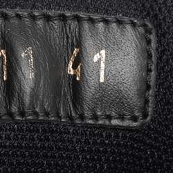 Givenchy Black Croc Embossed Leather GIV 1 Low Top Sneakers Size 41