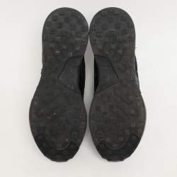 Givenchy Black Croc Embossed Leather GIV 1 Low Top Sneakers Size 41