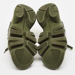 Givenchy Green Leather Jaw Low Top Sneakers Size 41