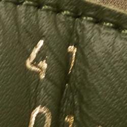 Givenchy Green Leather Jaw Low Top Sneakers Size 41