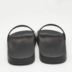 Pre Owned صندل سلايد جيفنشى بوول شعار الماركة مطاط أسود مقاس 44