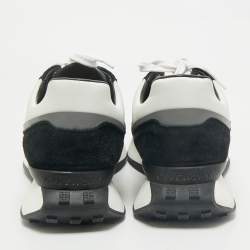 Givenchy White/Black Nylon and Suede GIV Runner Sneakers Size 45