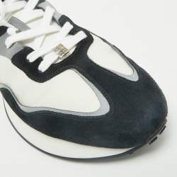 Givenchy White/Black Nylon and Suede GIV Runner Sneakers Size 45